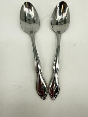 Vintage Rogers Kenwood Korea Monogram B Spoons Lot 2 Replacement Flatware